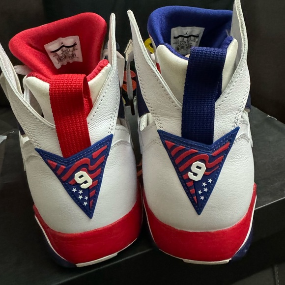 Jordan 7 Olympics 2016 Sz 13 Wht/Blue/Red - Picture 4 of 5